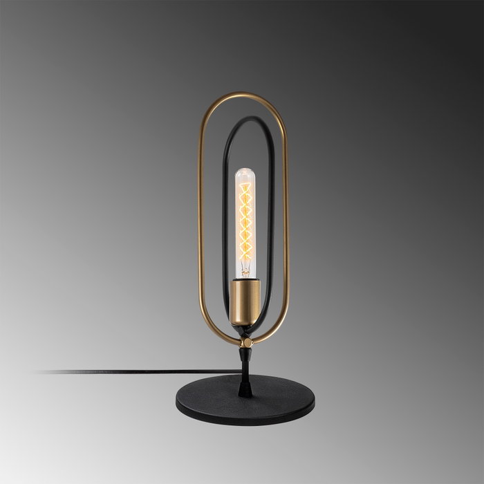 Opviq Cerco - 5071 Lámpara de mesa Negro y dorado